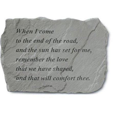 KAY BERRY INC Kay Berry- Inc. 92020 When I Come To The End Of The Road - Memorial - 18 Inches x 13 Inches 92020